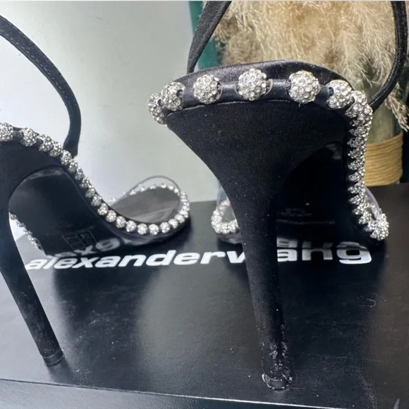 Alexander Wang Nova Crystal Slingback Sandal - Picture 4 of 8
